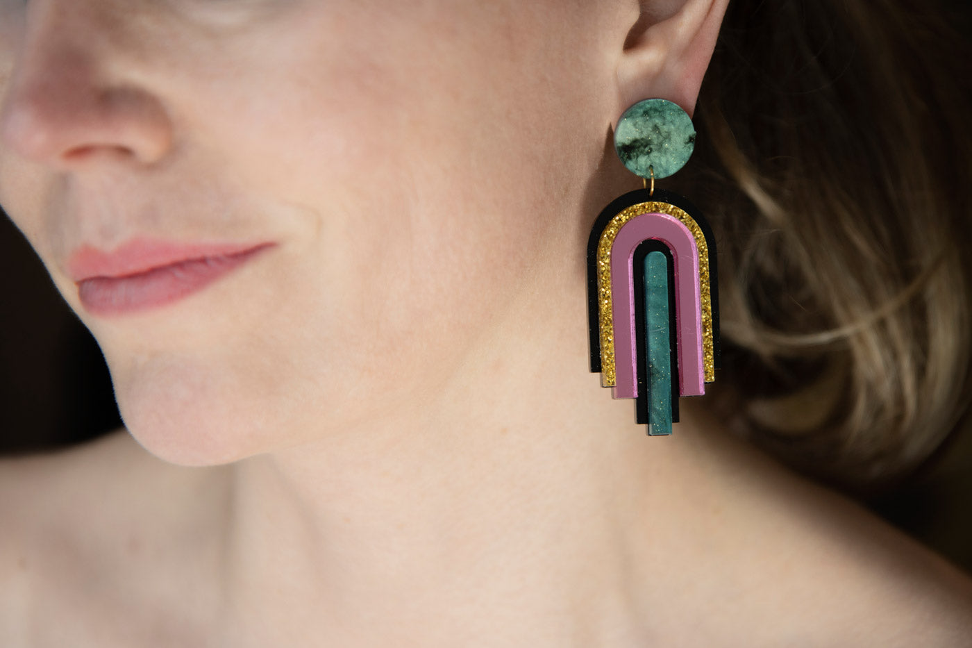 MINA Ohrringe – BLACK EDITION