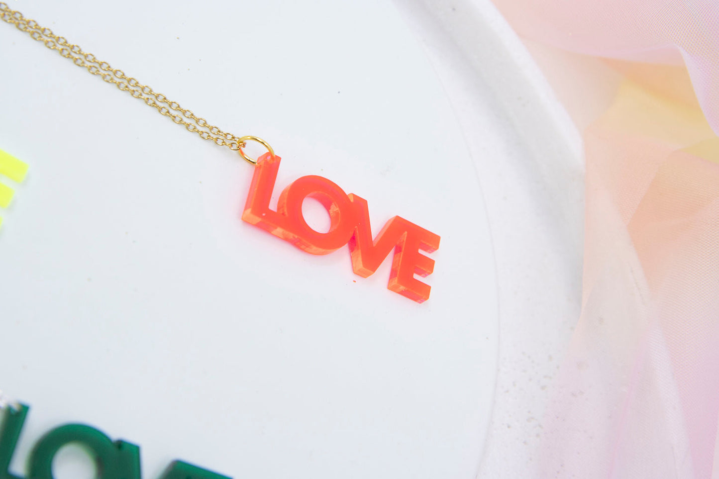 Worddrops LOVE – Statement Text Kette