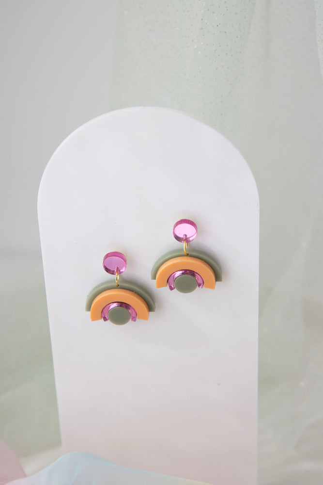Geometric earrings "DINA"