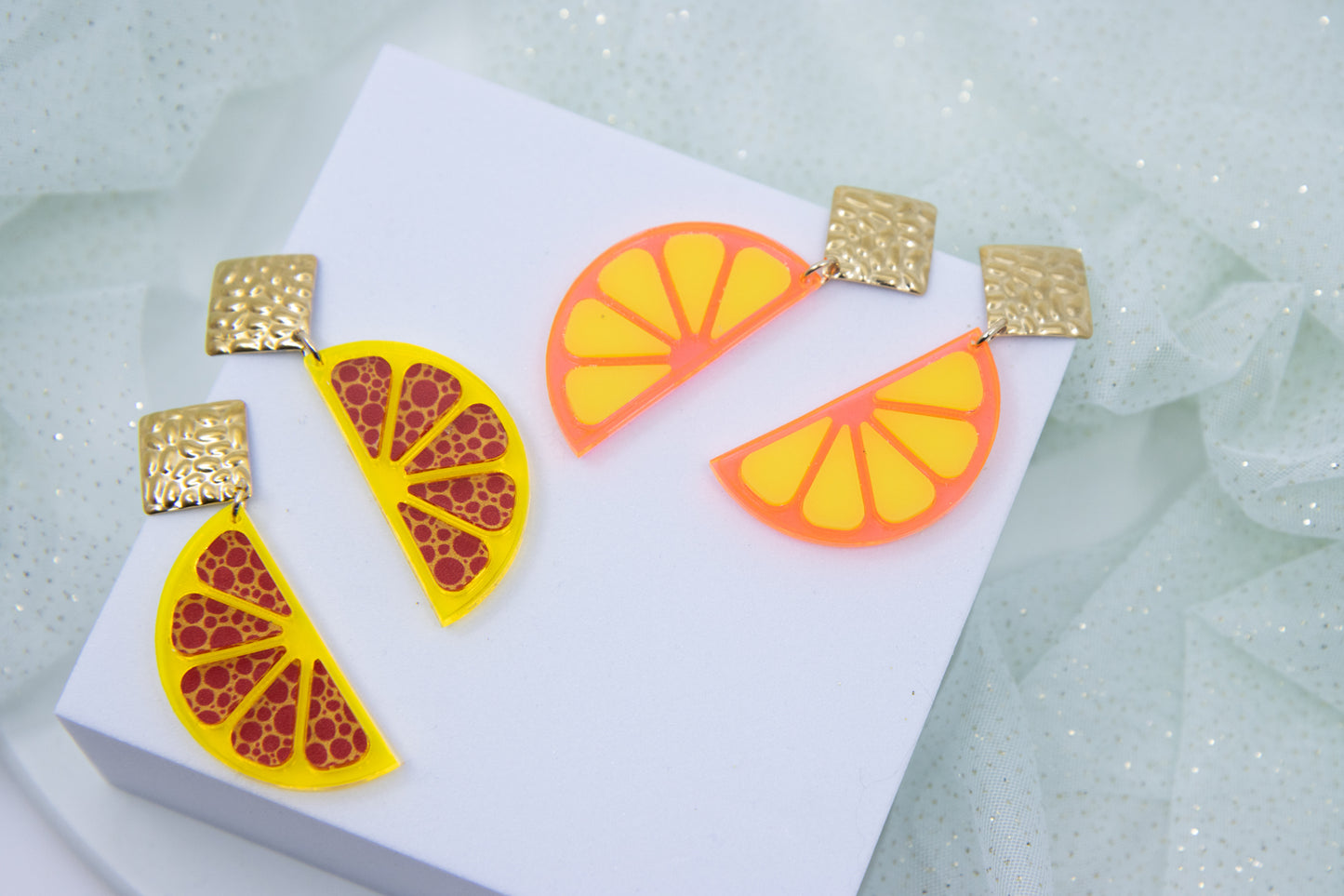 Ohrstecker LEMON LOVE mit Zitronenscheibe BIG