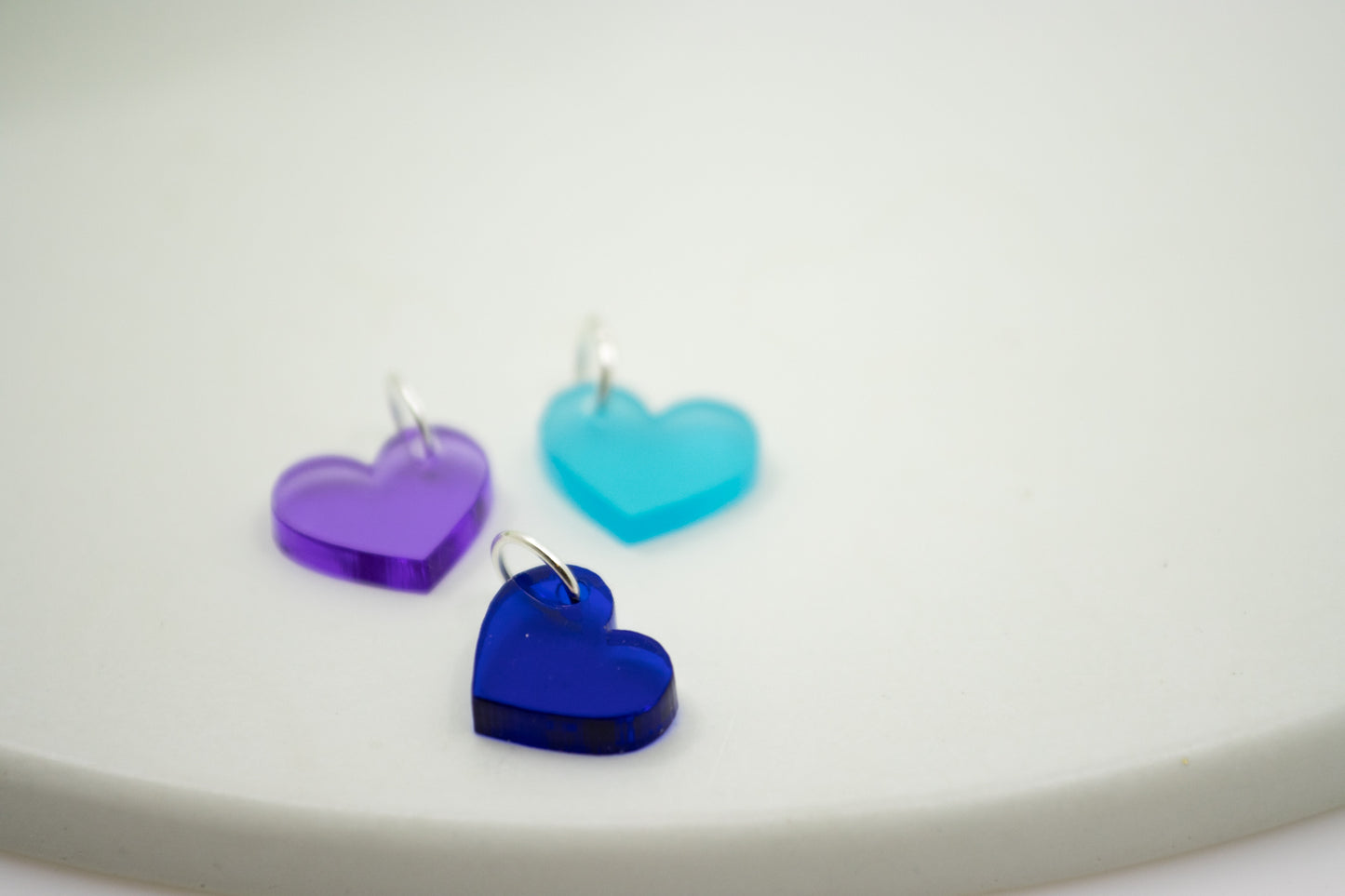 TRANSPARENT Midi Herz Anhänger