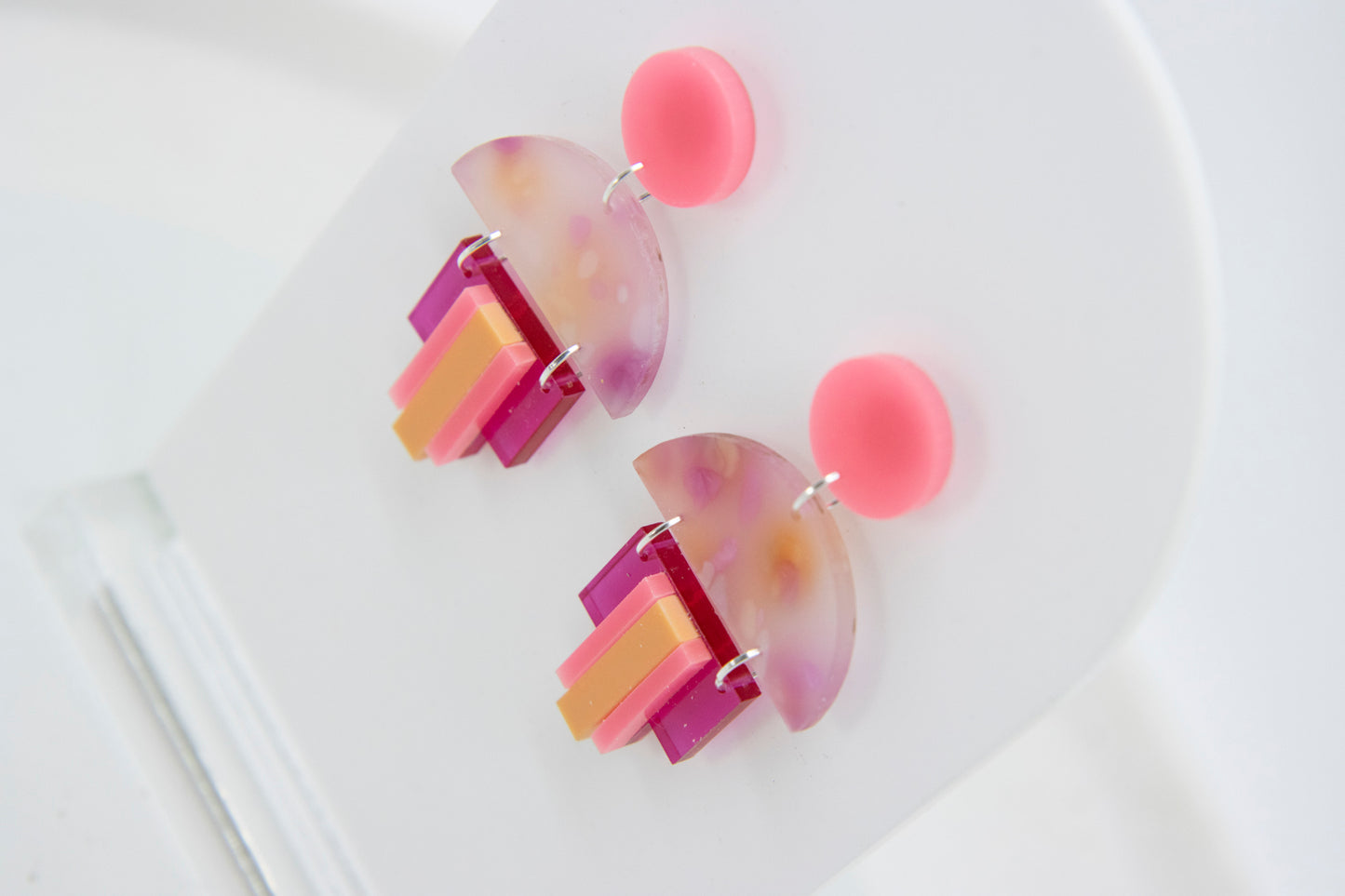 Art-Déco Ohrstecker EMPIRE – Peach Vibes