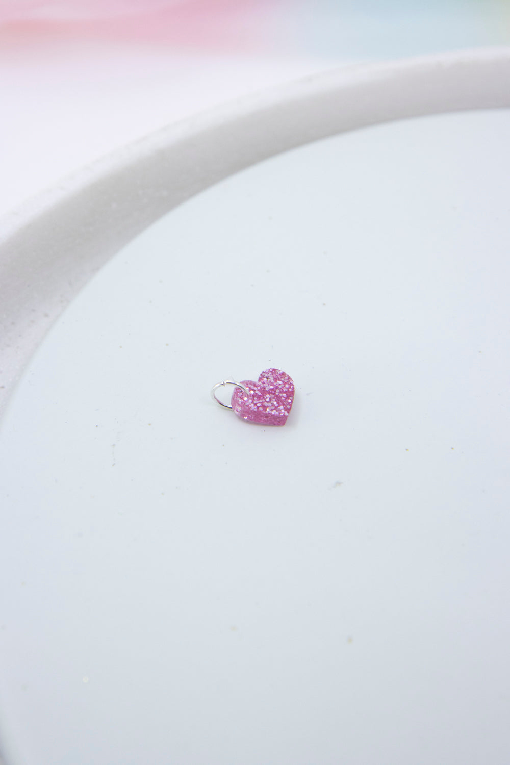 GLITZER Mini Herz Anhänger für ketten - Design für jeden Tag