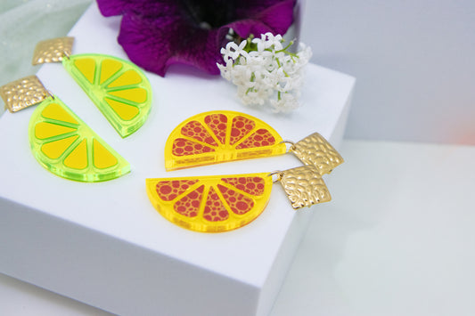 Ohrstecker LEMON LOVE mit Zitronenscheibe BIG