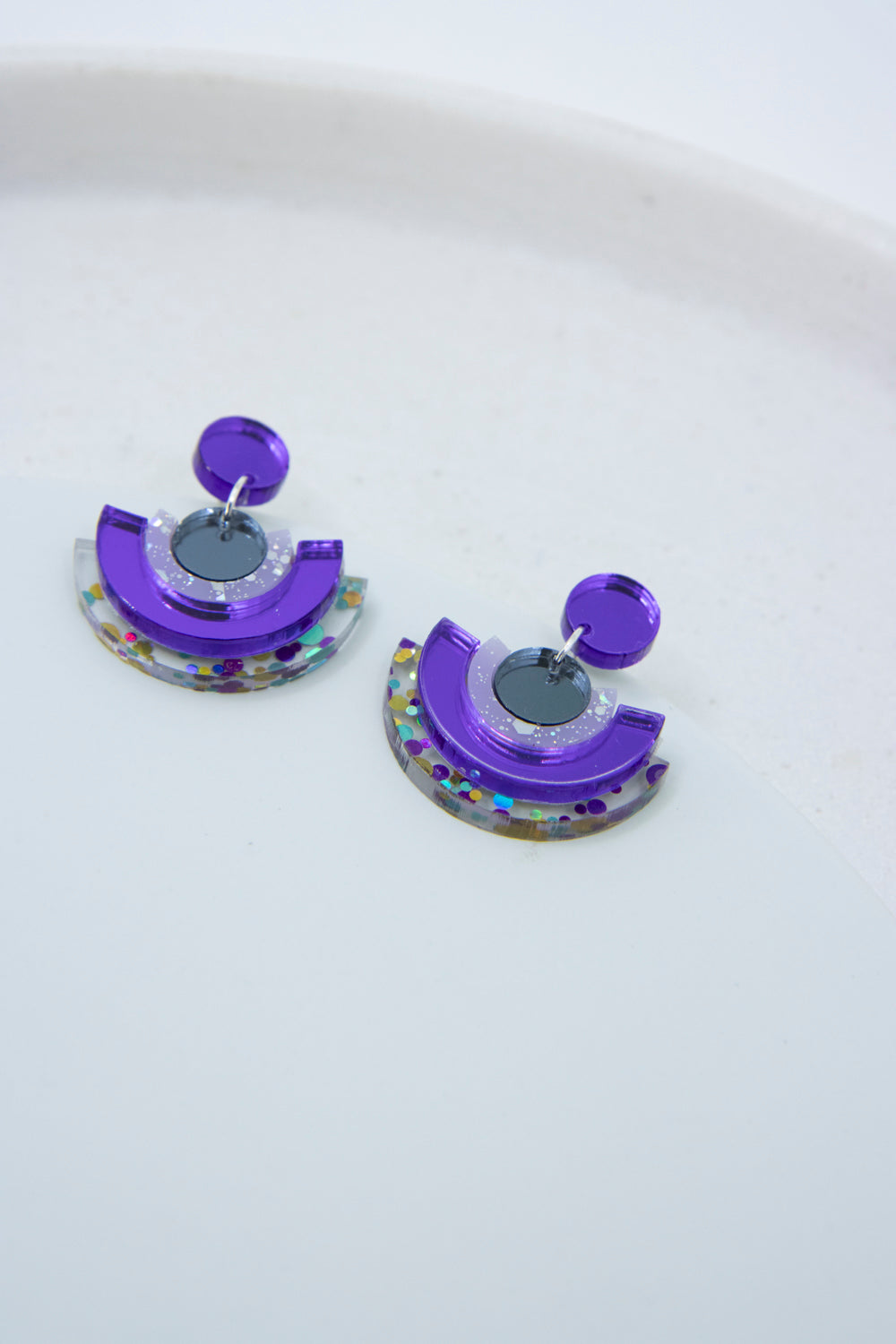 Dopamine Dressing ohrringe BINA – glitter lila