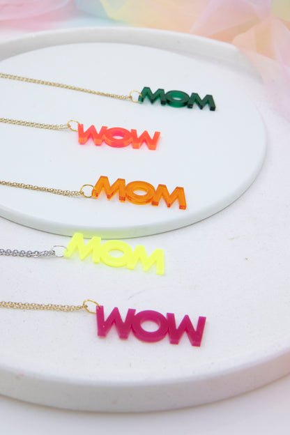 Worddrops MOM / WOW  – Statement Text Kette