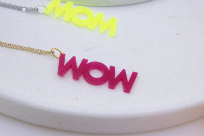 Worddrops MOM / WOW  – Statement Text Kette