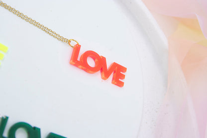 Worddrops LOVE  – Statement Text Kette
