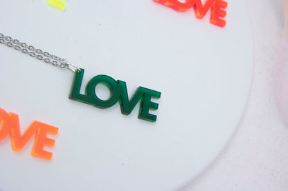 Worddrops LOVE  – Statement Text Kette