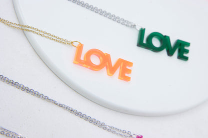 Worddrops LOVE  – Statement Text Kette