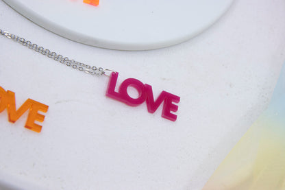 Worddrops LOVE  – Statement Text Kette