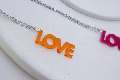 Worddrops LOVE  – Statement Text Kette