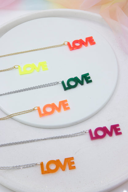 Worddrops LOVE  – Statement Text Kette