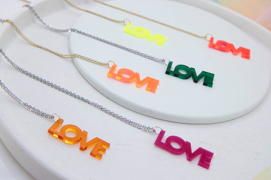 Worddrops LOVE  – Statement Text Kette