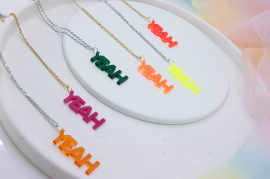 Worddrops YEAH  – Statement Text Kette