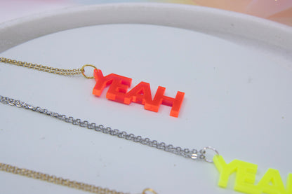 Worddrops YEAH  – Statement Text Kette