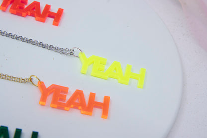 Worddrops YEAH  – Statement Text Kette