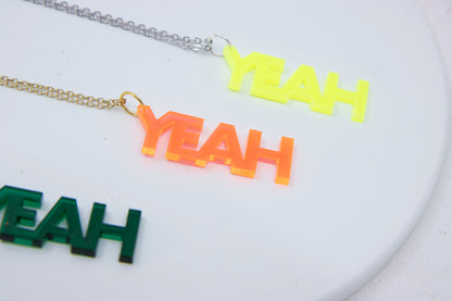 Worddrops YEAH  – Statement Text Kette