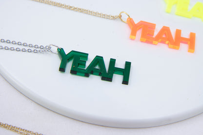 Worddrops YEAH  – Statement Text Kette