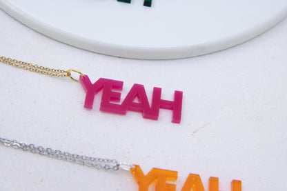 Worddrops YEAH  – Statement Text Kette