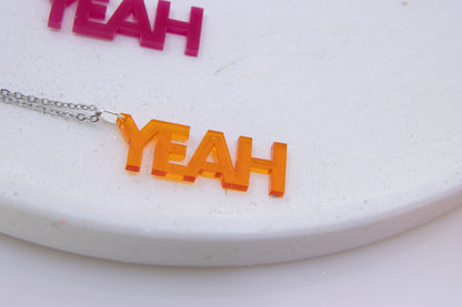 Worddrops YEAH  – Statement Text Kette