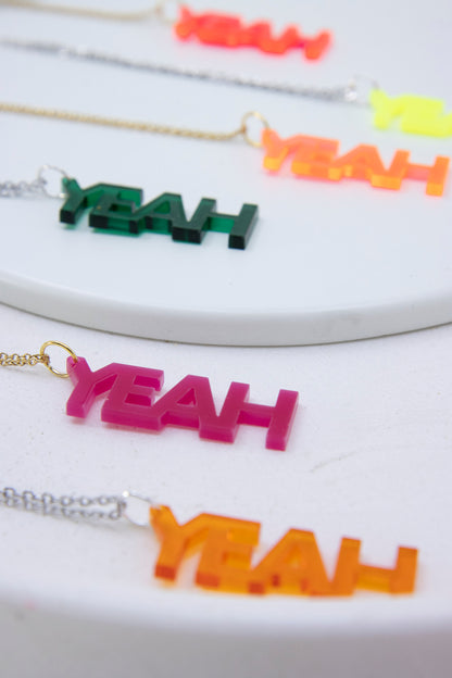 Worddrops YEAH  – Statement Text Kette