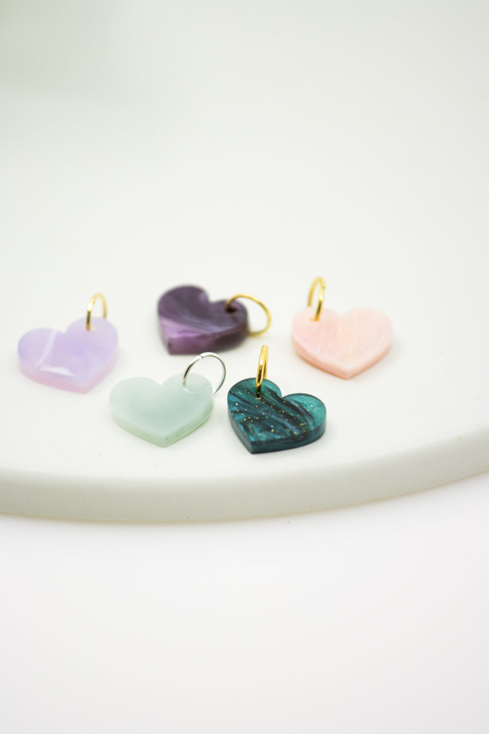 MARMOR Midi Herz Kettenanhänger aus Acrylglas