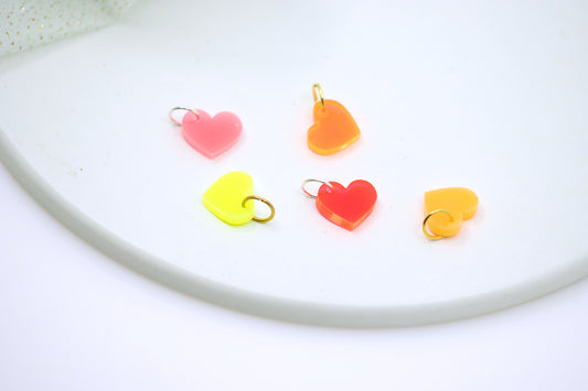 Midi Herz Neon Anhänger aus Acrylglas