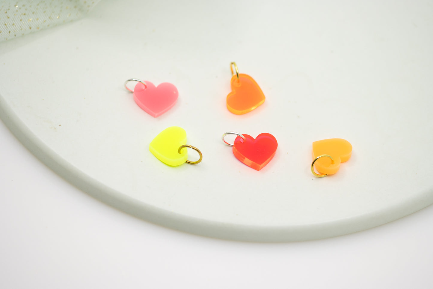 NEON Midi Herz Kettenanhänger