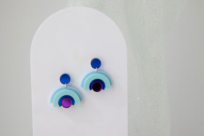 Geometrische OhrStecker "DINA" – Design mit Hängenden Elementen