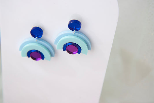 Geometrische OhrStecker "DINA" – Design mit Hängenden Elementen