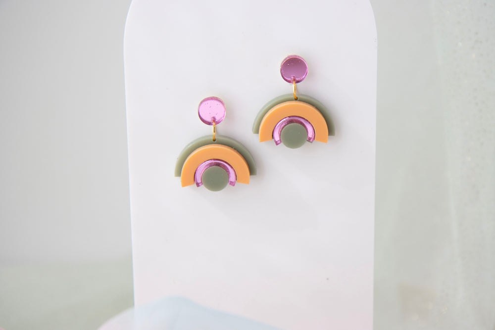 Geometric earrings "DINA"