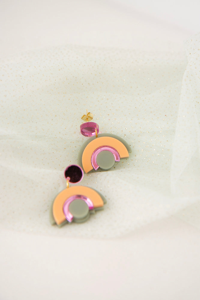 Geometric earrings "DINA"