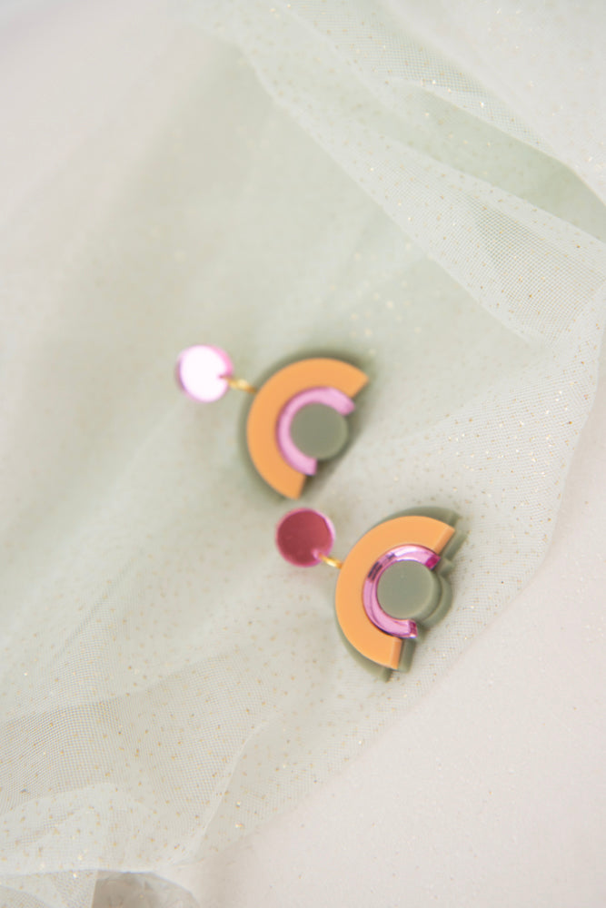 Geometric earrings "DINA"