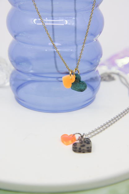 SET – Doppelherz Kette