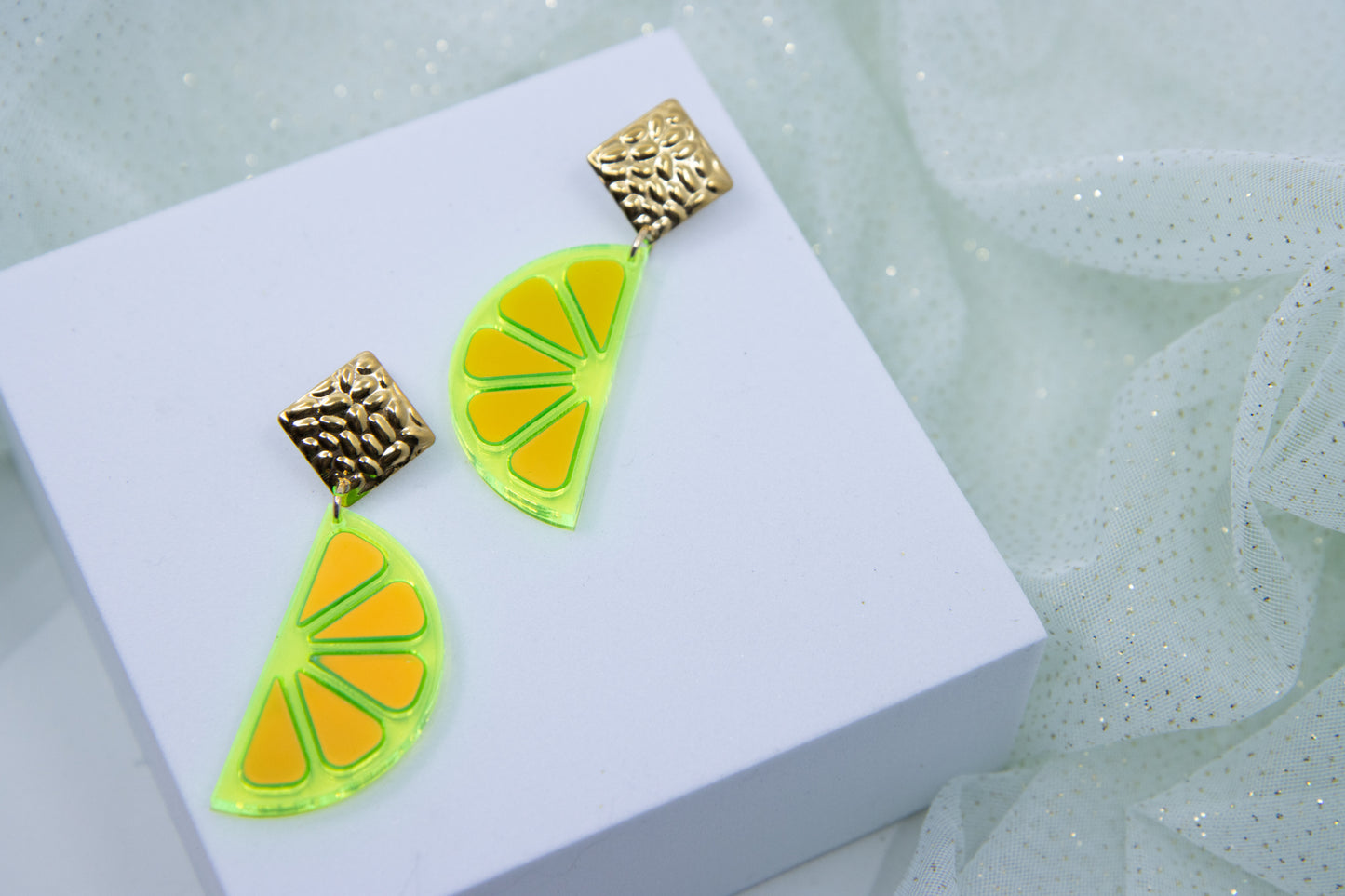 Ohrstecker LEMON LOVE mit Zitronenscheibe BIG