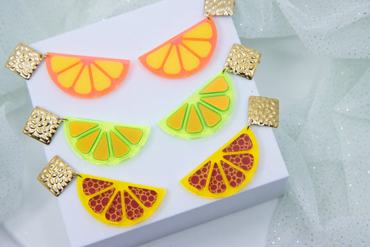 Ohrstecker LEMON LOVE mit Zitronenscheibe BIG