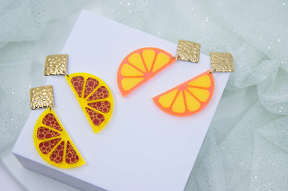 Ohrstecker LEMON LOVE mit Zitronenscheibe BIG