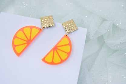 Ohrstecker LEMON LOVE mit Zitronenscheibe BIG