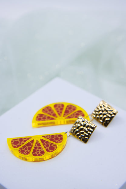 Ohrstecker LEMON LOVE mit Zitronenscheibe BIG