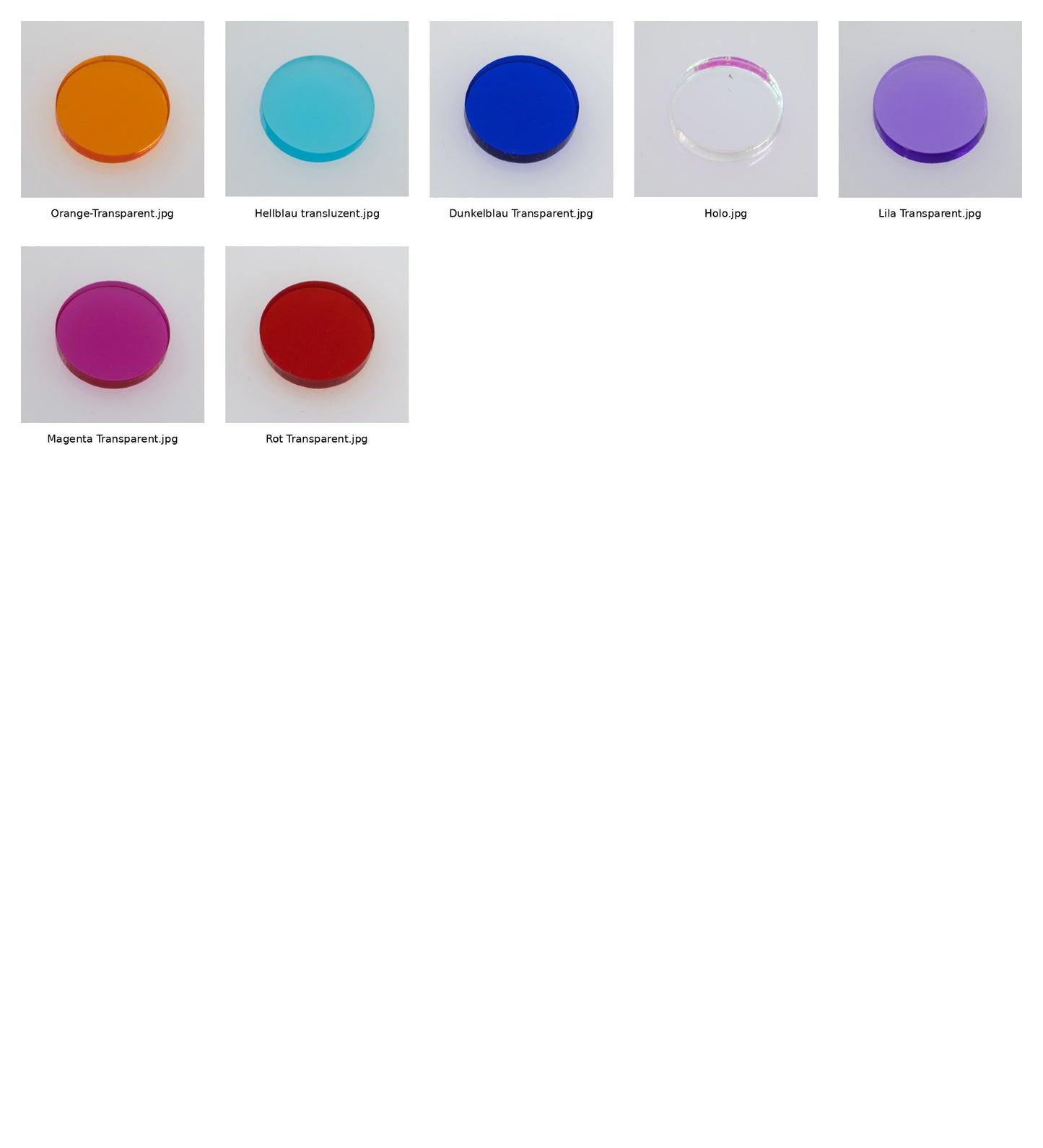 TRANSPARENT Midi Herz Anhänger