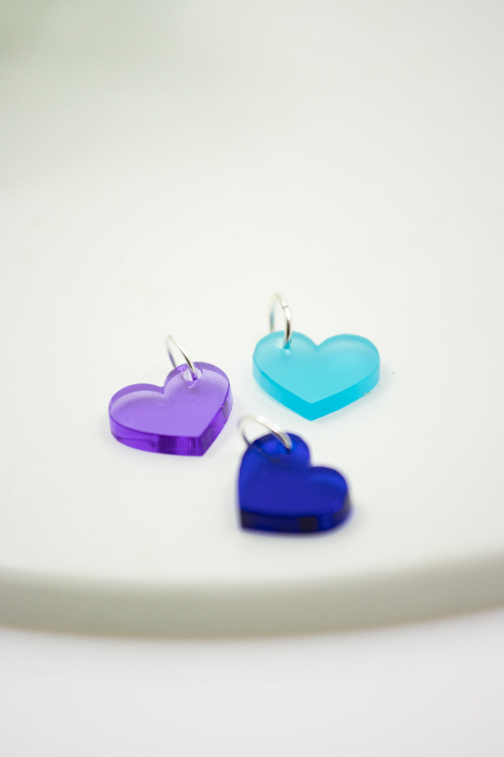 TRANSPARENT Midi Herz Anhänger