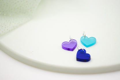 TRANSPARENT Midi Herz Anhänger