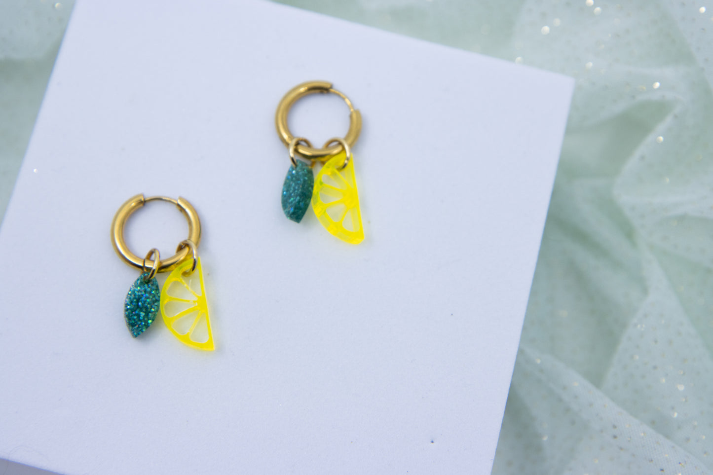 Creolen LEMON LOVE mit Zitronenscheibe