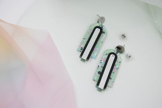 Artdeco Ohrringe "GINA" – Neon Pastell Konfetti