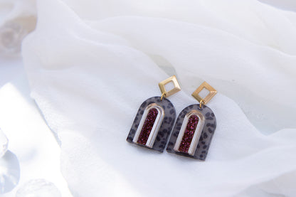 Ohrringe – Animalprint in grafischer Form