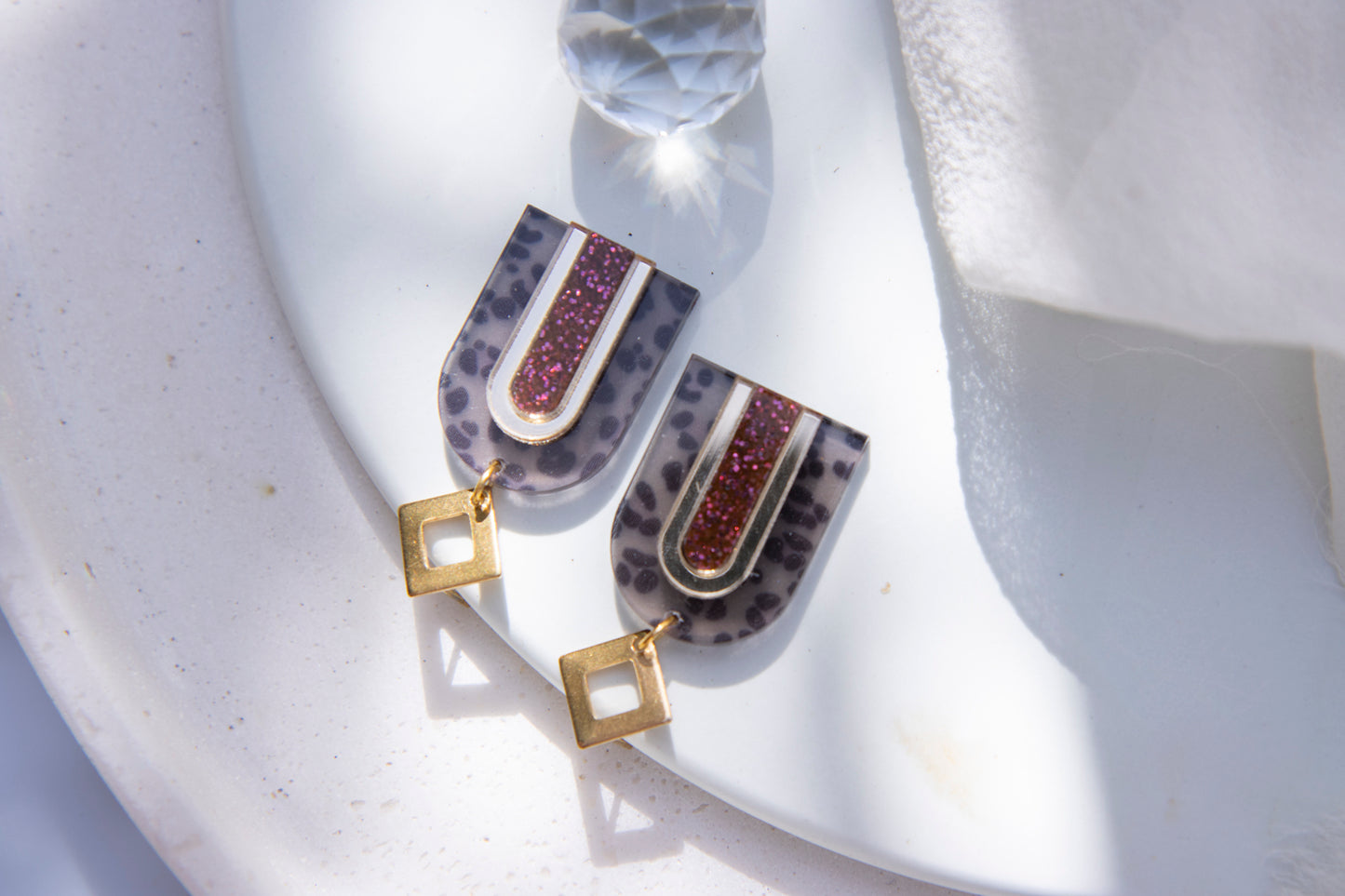 Ohrringe – Animalprint in grafischer Form