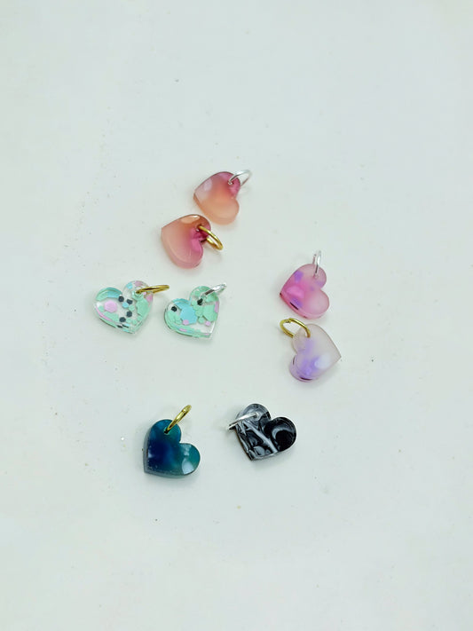 MARBLE Mini Heart Pendant made of acrylic glass – in marble look