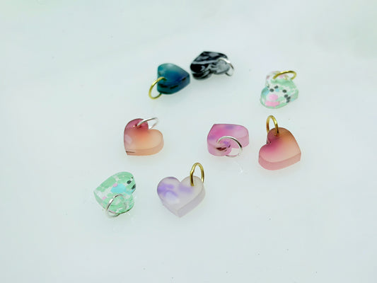 MARBLE Mini Heart Pendant made of acrylic glass – in marble look