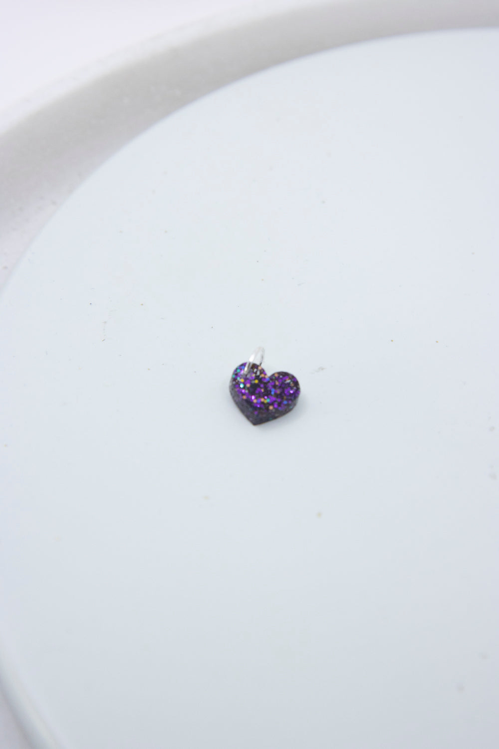 GLITZER Mini Herz Anhänger für ketten - Design für jeden Tag